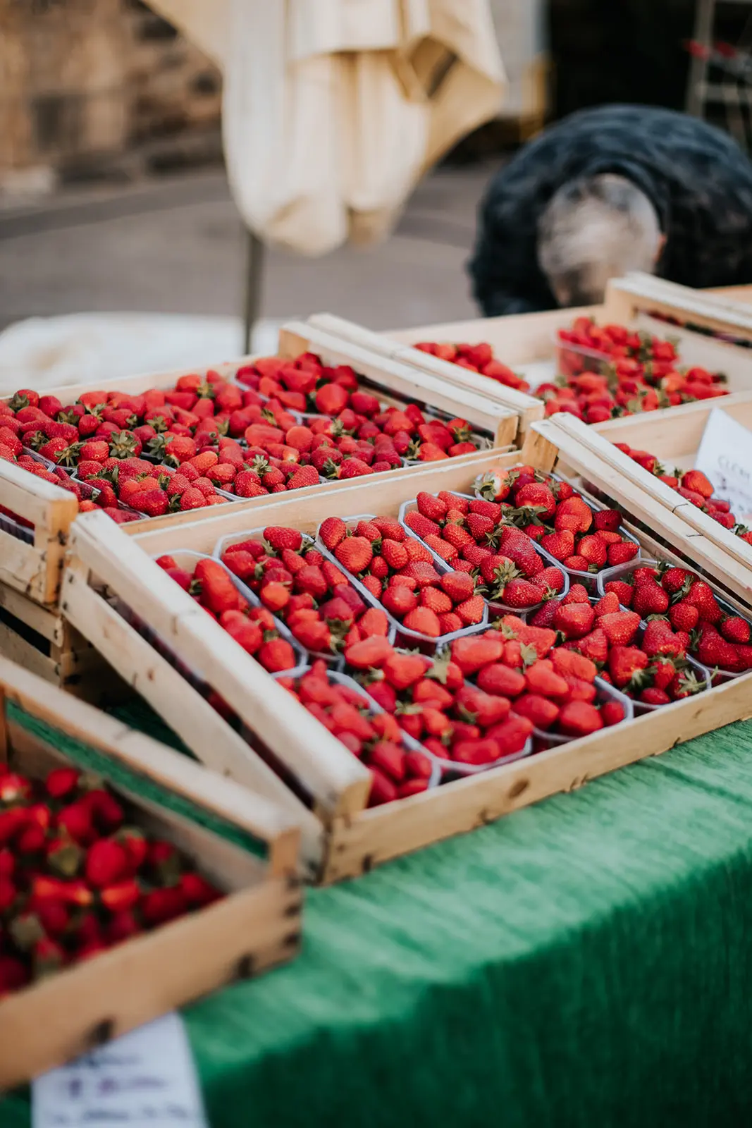 fraises, asperges,Foie gras, noix, cèpes, truffes et produits issus du canard font partie des spécialités locales, à retrouver sur les marchés, tout au long de l’année