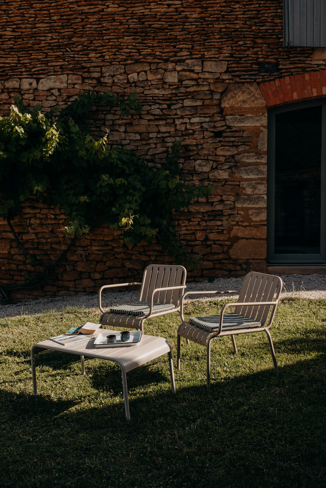 Cour et jardin de la maison d’hôtes Bel Estiu