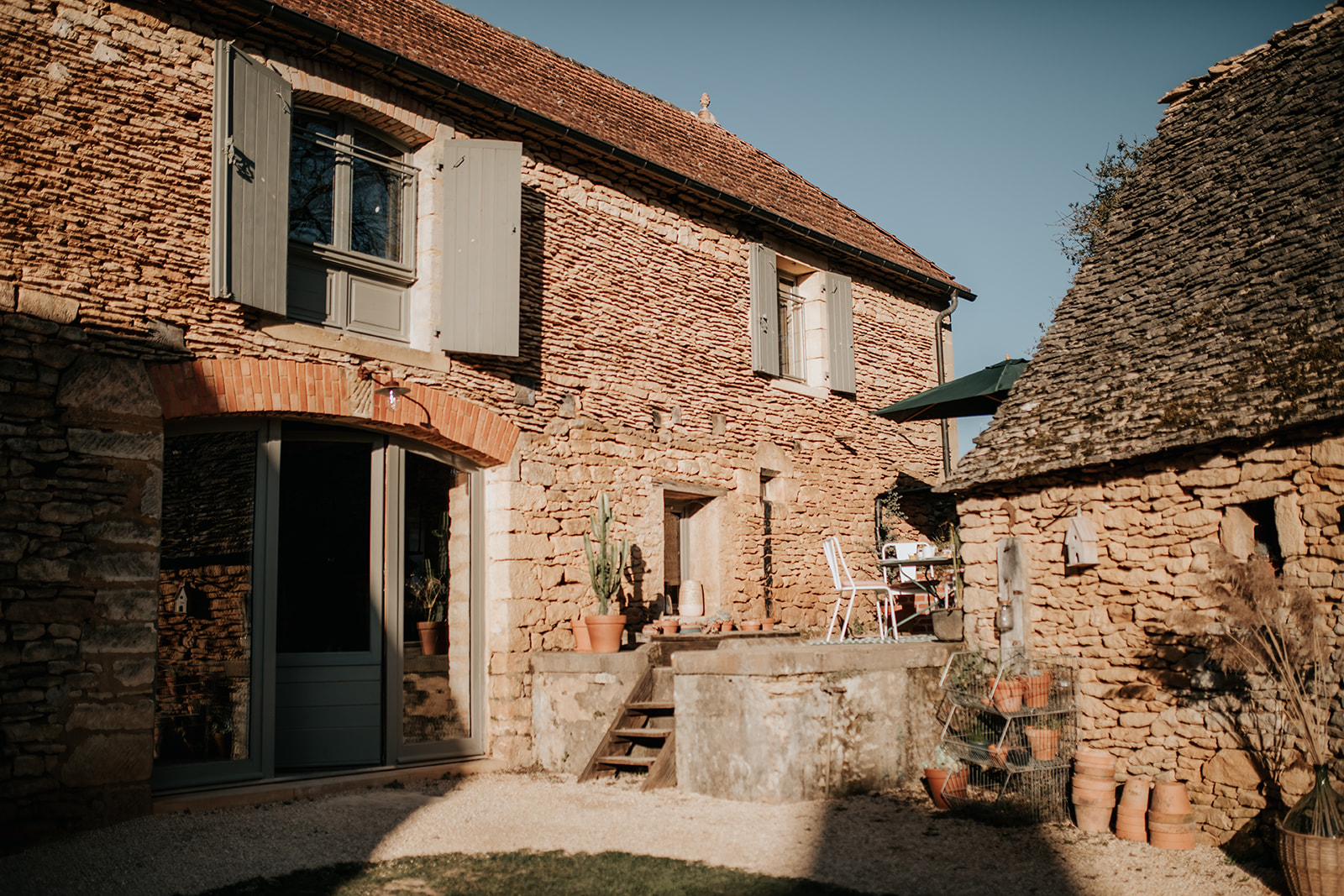 Cour et jardin de la maison d’hôtes Bel Estiu