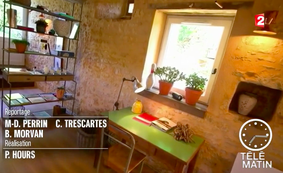 reportage sur la chambre d’hôtes Bel Estiu en Dordogne réalisé pour l’émission Télématin sur France 2 TV
