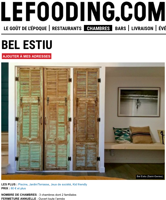  Bel Estiu, spotted and selected by the guide LE FOODING.COM