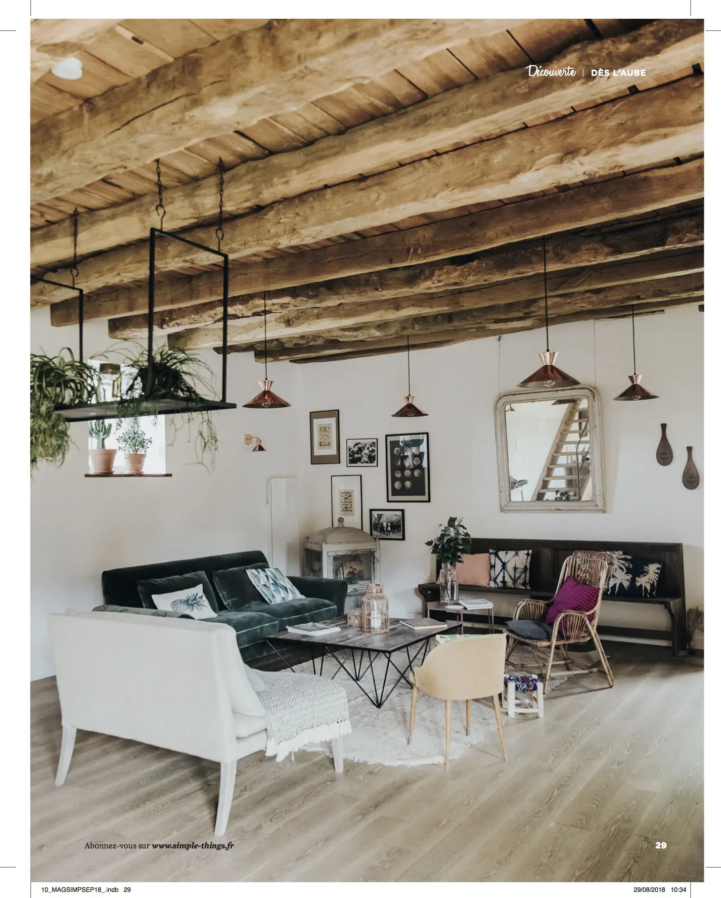 article sur la maison d’hôtes Bel Estiu magazine Simple Things Septembre octobre 2018