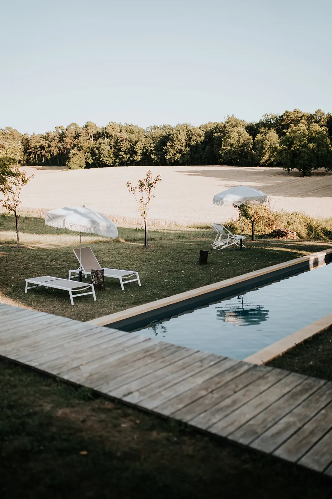 piscine chauffée de la maison d’hôtes Bel estiu